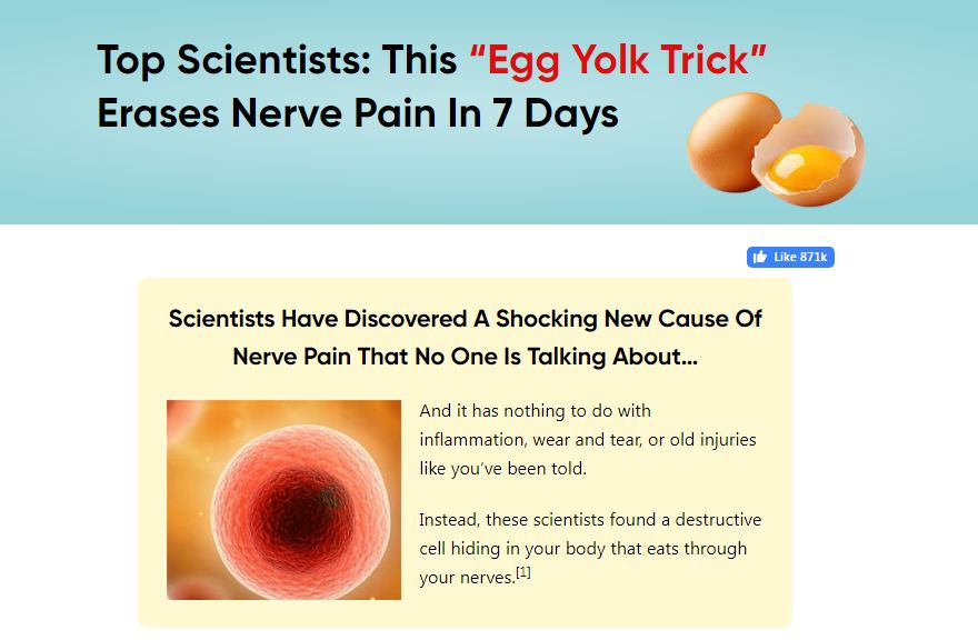The Egg Yolk Trick Helping Erase Nerve Pain
