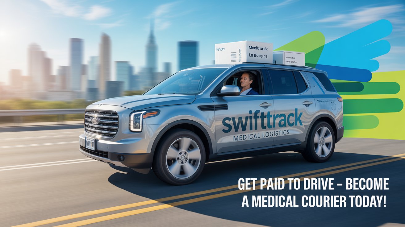 get paid to drive as a medical courier usa